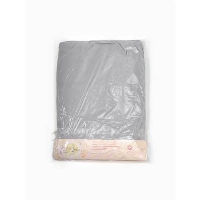 Простыня на резинке 1.5-спальная «Атра», 140×200+20 серая, бязь