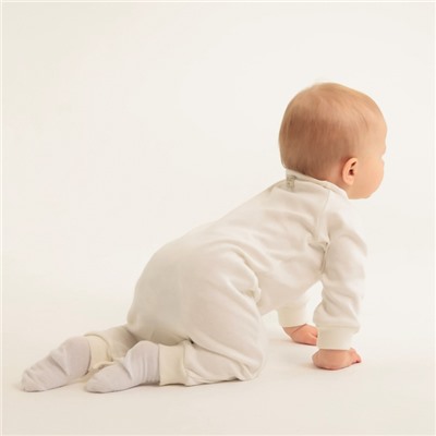 Комбинезон детский MINAKU, рост 56-62 см, экрю