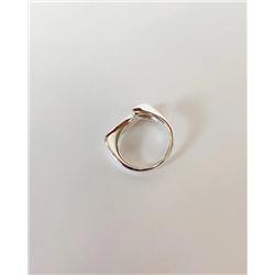 Кольцо с белым серебрением