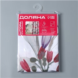 Штора для ванной Доляна «Нежность», 180×180 см