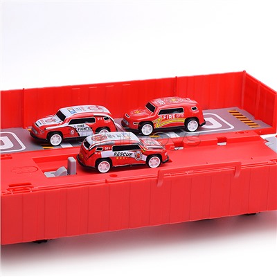 Машина "Пожарная станция" в коробке