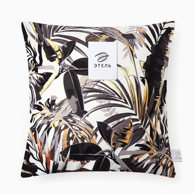 Чехол на подушку «Этель» Golden tropics, 40×40 см, велюр