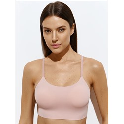 Omsa Топ 3. OmD 1112B Invisible Майка "Toп" женская с сеткой (кроп-топ на тонких бретелях с вкладышами), PA