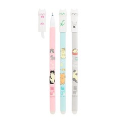 Ручка гелевая стираемая Basir "Кошечки" синяя, 0,38мм (206962)