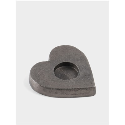 Подсвечник для чайной свечи «Сердце», 11×12×2 см, алюминий