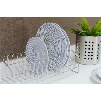 Сушилка для посуды Доляна, 28.5×20×10 см, хромированная