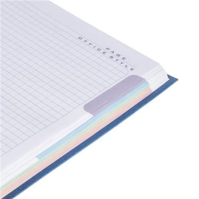 Бизнес-блокнот А4  80л клетка "ЧЕРНЫЙ/BLACK" 5-цв. блок (075620) 27685 Хатбер