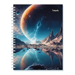 Тетрадь  96л клетка на спирали "Загадочный мир" С0262-120 АппликА