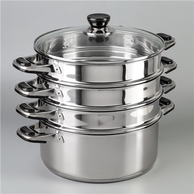 УЦЕНКА Мантоварка Алтын, d=26 см, 3 секции, ТРС Индукционное дно 16.2 л