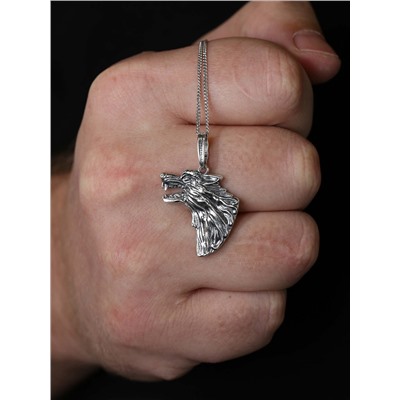 Подвеска из серебра с чернением 925 пробы п025ч