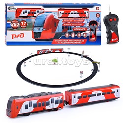 Железная дорога РЖД Ласточка р/у, (свет-звук, дл. пути 280см,) в коробке