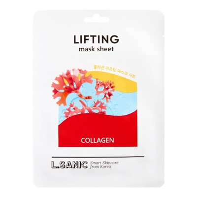 Маска для лица тканевая L.Sanic Collagen Lifting Mask Sheet, с эффектом лифтинга, 25 мл