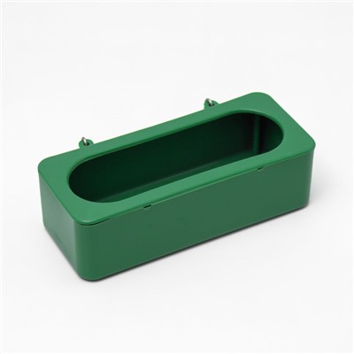 Кормушка для птиц внутренняя матовая 15×6.5×4.5 см, зелёная