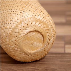 Корзинка плетёная, из бамбука 22х22х25 см
