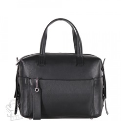 Сумка женская кожаная 0454 black Polina&Eiterou  в Новосибирске