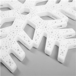 Светодиодная фигура «Снежинка» 40 см, пластик, 220 В, свечение мульти (RG/RB)