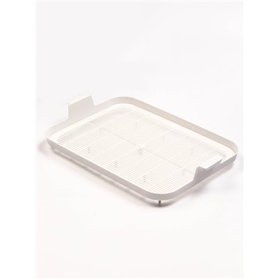 Туалет для кошек «Белла мини», 35×26×6 см, с сеткой, пластик, синий