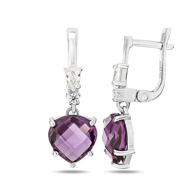 Серьги, синт.александрит, Лазурь