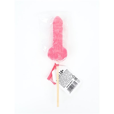 Леденец на палочке «Сахар который мы заслужили», вкус: клубника, 20 г. (18+)