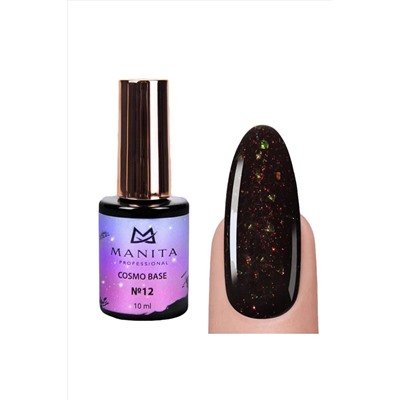 Manita Professional База для ногтей камуфлирующая с блестками №12 / Cosmo Base, 10 мл KRISTALLER, 1112816
