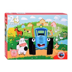 Пазлы 24 "Синий трактор"