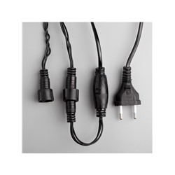 Гирлянда «Нить» 15 м, IP20, тёмная нить, 400 ламп, свечение мульти, 8 режимов, 220 В