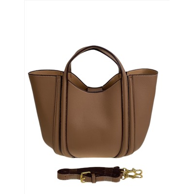 Женская сумка из искусственной кожи, цвет коричневый