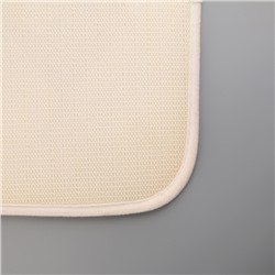 Коврики для ванной и туалета Доляна «Ромбы», 3 шт.: 37×45, 37×45, 45×75 см