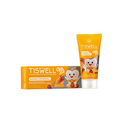 Детская зубная паста реминерализирующая с наногидроксиапатитом, со вкусом манго, 6–12 лет, 60 г