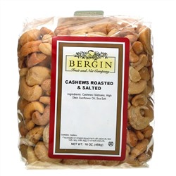 Bergin Fruit and Nut Company, Кешью, обжаренный и соленый, 16 унций (454 г)