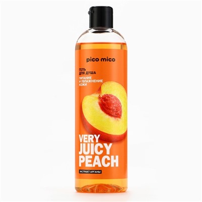 Гель для душа женский Very juicy peach, 400 мл, аромат персика, PICO MICO