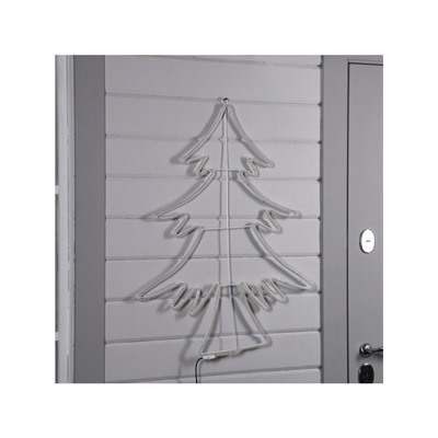 Неоновая фигура «Ёлка», 70×85 см, 560 LED, 220 В, свечение зелёное