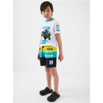 Шорты текстильные плавательные для мальчиков, средней длины