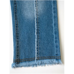 Брюки текстильные джинсовые для девочек