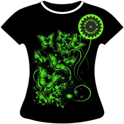 Женская футболка с бабочками 1101