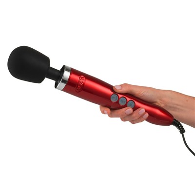 Красный жезловый вибратор Doxy Die Cast Wand Massager