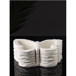 Фигурное кашпо для цветов «Бабочка», гипс, 13×9×6 см