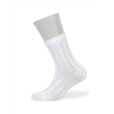 Omsa Носки OMSA kids   Calzino 22A03 ажурная косичка и цветочки