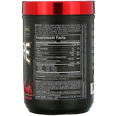 ALLMAX Nutrition, AMINOCORE BCAA, Fruit Punch, 0.69 lbs (315 g)
