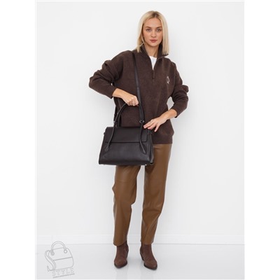 Сумка женская кожаная 2424Y coffee Polina&Eiterou