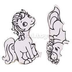 Копилка с пазлом "Лошадки" (цветная)