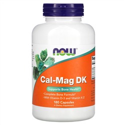 Now Foods, Cal-Mag DK, кальций и магний, 180 капсул