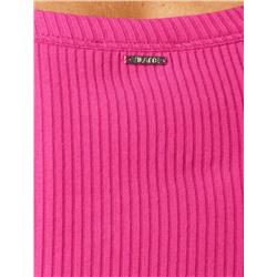 Футболка из трикотажа в широкий рубчик