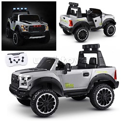 Электромобиль U023438Y "Мощность скорости" на аккумуляторе, с р/у управлением, в коробке (серый) тре