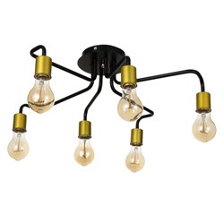 Люстра 2721/6 E27 40 Вт черно-золотой 60×60×30 см