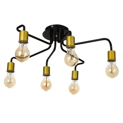 Люстра 2721/6 E27 40 Вт черно-золотой 60×60×30 см