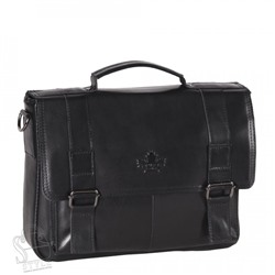 Портфель мужской кожаный 02215Z black Zinimsk
