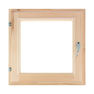 Окно для бани, 50×50 см, двойное стекло, липа, «Добропаровъ»