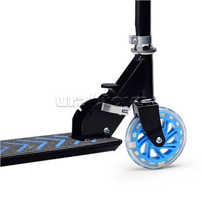 Самокат-снегокат, складной, в коробке (синий)