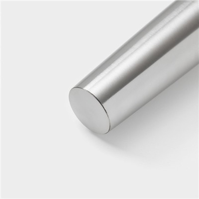 Скалка из нержавеющей стали Доляна «Бруни», 32.5×3.2 см, цвет серебристый